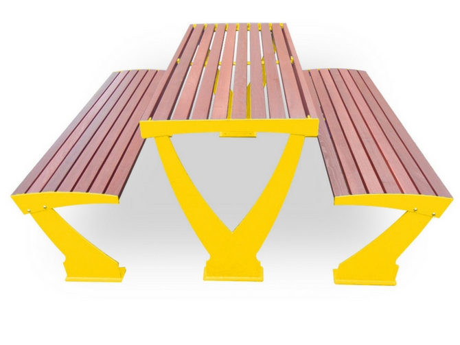 EM079 Table and EM077 Bench, Valletta Setting in yellow.jpg